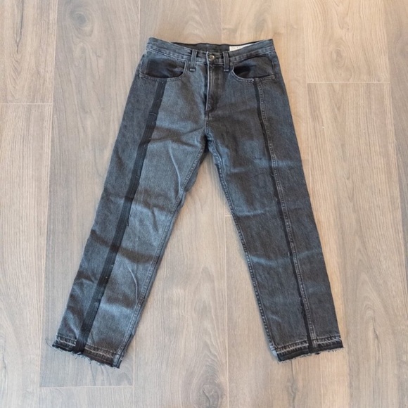 Rag & Bone Limited Collection $425 2 Tone Crop Jean Size 29 - Picture 4 of 7
